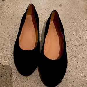Madewell Mimi-Heel Ballet Flats in Suede